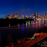 Brisbane River city lights cruise