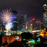 Brisbane Riverside fireworks