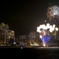 Mooloolaba Beach - Fireworks New Years Eve 2013