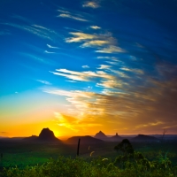 Glass House Mountains Sunset
