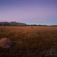 Biggenden; Mt Walsh and The Bluff Sunrise Moon